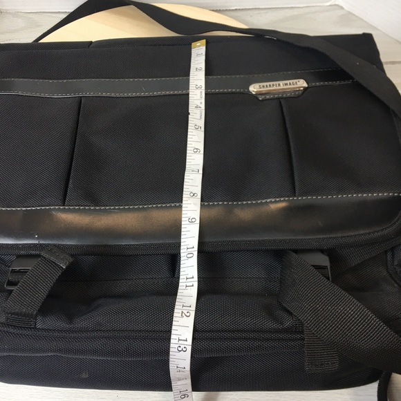 Sharper Image Black Computer Briefcase Multi-Purpose Organizer bag - Picture 10 of 10